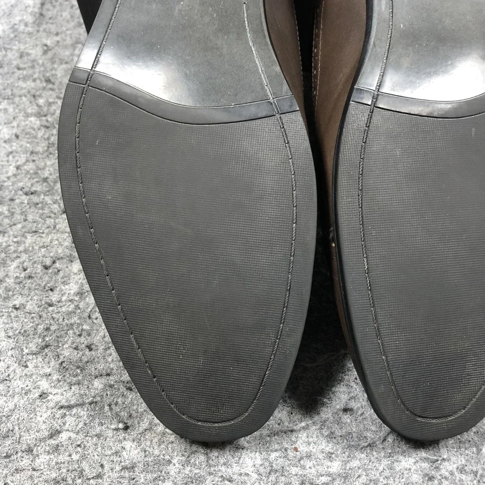 Kenneth Cole Reaction Shoes Mens Size 10.5 Brown Leather Cap Toe Oxford Dress
